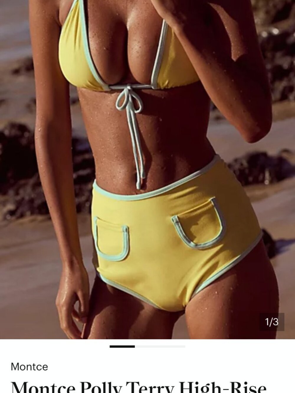 new MONTCE polly sunshine bikini bottoms xs